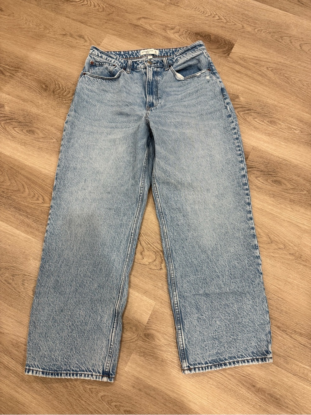 Abercrombie & Fitch Light Blue Wide Leg Jeans